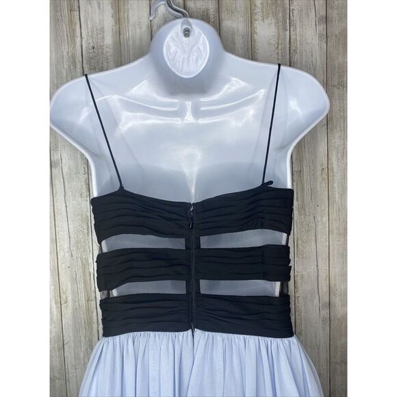 Hailey Logan By Adrianna Papell Chiffon Cut Out Cocktail Evening Dress Size 3/4 - Picture 10 of 12